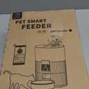 PAPIFEED Automatic Cat Feeder 3.5L/15 Cup 2.4G Bluetooth Pet Feeder for Dog Work with Alexa & Echo Timed Cat Food Dispenser for Remote Feeding with Stainless Steel Bowl up to 10 Meals Per Day with APP (Black-Blueteeth)