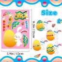 2 x Easter Stickers DIY Easter Stickers for Eggs Bunny Stickers for Easter Egg Decorating Stickers Game Toys Gift Party Favor Supplies(24 Sheets)