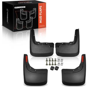 A-Premium Mud Flaps Compatible with Chevrolet Silverado 1500 2019-2021, No Drilling Required Mud Guards with Hardware Accessories, Set of 4 Front and Rear