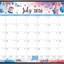 Desk Calendar 2026-2027 - Large Desk Calendar from July 2026 to December 2027, 22''x17'',18 Monthly Desk/Wall Calendar, Desk Calendars 2026-2027 Large Space for Writing with Protect Corner