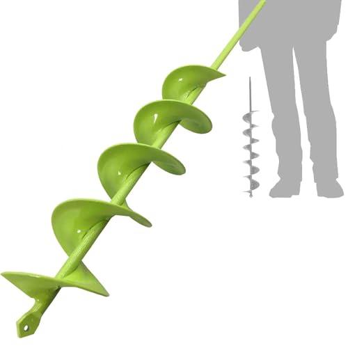 TCBWFY 3x24 Inch Auger Drill Bit for Planting, Easy Planter Garden Auger for Bulbs, Bedding Plants & Post Holes - Compatible with 3/ 8" Hex Drive