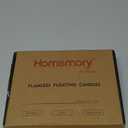 Homemory 2 Flameless Led Floating Candles, 200 Hour Plastic Battery Operated Flickering Waterproof Tealights for Cylinder Vases, Centerpieces at Wedding, Party, Pool, Holiday (12 Pack, White Base)