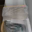 3 Pack Glass Jars and Acrylic Dryer Sheet Holder, Laundry Pods Container with Bamboo Lid and Measuring Cups for Laundry Room Organization, Powder Detergent Containers (White)