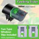Automatic Fish Feeder - Rechargeable Timer Fish Feeder with USB Charger Cable, Fish Food Dispenser for Aquarium or Fish Tank