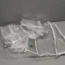 10-Pack Clear Vinyl Zippered Storage Bags 9 x 11 x 2 Inch with Display Pocket