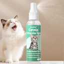 Catnip Spray with Silvervine, 100% Natural Dual-Plant Formula for Cats & Kittens,Renew Toys & Train Kittens Indoor & Outdoor - 2 oz