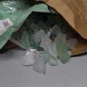 Ausluru 5LB Frosted Sea Glass Vase fillers Crushed Glass, Sea Glass Decor Ideal for Christmas DIY Craft, Aquarium Gravels, Home Decor Crushed Sea Glass Pieces for Beach Wedding, 0.7-3Inch Green Mixed