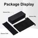 Verfimaci Trendy Rectangle Sunglasses for Women Man Square Sun Glasses (Black Frame Grey Lens+brown Frame Grey Lens)