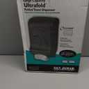San Jamar Ultrafold Plastic Paper Towel Dispenser for Bathroom, Black (Pull)