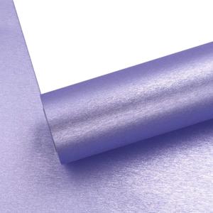 WRAPAHOLIC Wrapping Paper Roll - Mini Roll - 17 Inch x 16.5 Feet - Purple with Metallic Shine for Birthday, Holiday, Wedding, Baby Shower
