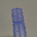 1Pack Travel Pill Organizer - 10 Compartments Pill Case, Compact and Portable Pill Box, Perfect for On-The-Go Storage, Pill Holder for Purse Blue