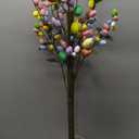 4ft Easter Decorations Tree with Colorful Eggs Artificial Ficus Faux Easter Egg Tree Decor for Party Porch Fireplace Front Door Outdoor Indoor Decoration