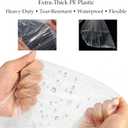 Clear Engine Storage Cover Bags, Extra-Thick Heavy-Duty Transparent PE Protective Covers for Engine Storage and Workshop Use, 39.4 x 47.2 in & 55.1 x 55.1 in, 5