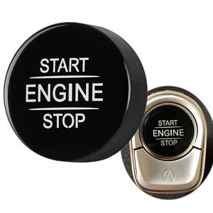 Angelguoguo Car Start Stop Engine Push Switch Buttons Cover Trim Replacement Fit for Mercedes Benz A B CLA GLA GLB Class W177 W247 C118 X247 2020+ (Black)