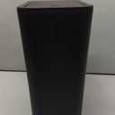 TIPGO Bathroom Trash Can with Lid, 4 Gallon / 15 Liter Small Garbage Can, Press Top Bin, Plastic Wastebasket with Pop-Up Lid for Bedroom, Living Room, Office (Black)