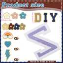 Geosar 54 Pcs Chenille Letter Patches Iron on Letters Self Adhesive Chenille Patch Embroidered Patch Stickers Cute Sew Rainbow Trimmed Alphabet Patches for Clothing Hats Backpack(Dark Colors)