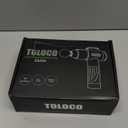 TOLOCO Massage  Deep Tissue Back Massage for Athletes for Pain Relief, Percussion Massager with 10 Massages Heads & Silent Brushless Motor, Valentines Day Gifts for Him Her, Carbon