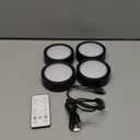 USB Rechargeable LED Puck Lights with Remote Control, 2400mAh Battery Operated Push Light Stick on Magnetic Tap Lights for Closet Wireless Kitchen Under Cabinet Touch Lamp Shelf Press Button Light