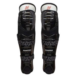 AK5 Ball Hockey Shin Guards - Pro Level Protective Leg Guards for Indoor & Outdoor Street Hockey, Lightweight Impact-Resistant Design - Adjustable Straps, Breathable Flexible Fit for Youth & Adults
