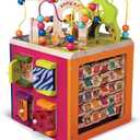B. toys  Wooden Activity Cube  Activity Center  Educational Toy  Wooden Toys For Toddlers, Kids  1 Year +  Zany Zoo