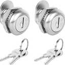 Truck Tool Box Lock Replacement, 2 Pack Keyed Alike, 5/8" Cylinder for Truck Toolbox Handle Latch, Compatible with Uws Dee Zee Delta Kobalt Craftsman Atwood BetterBuilt WeatherGuard Toolbox