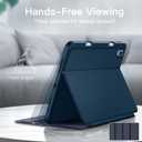 JETech Case for iPad (A16) 11th/10th Generation (2025/2022) with Pencil Holder, Slim Folio Stand Protective Tablet Cover, Multi-Angle Viewing (Navy)