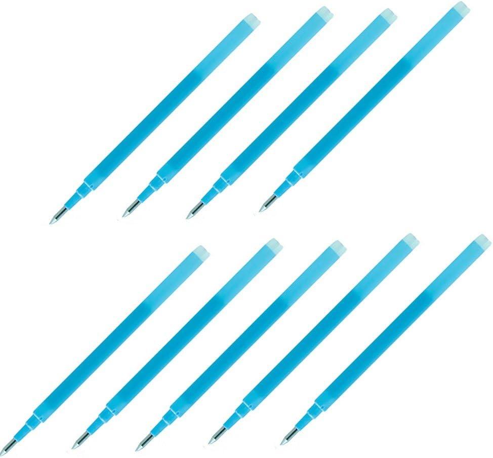 Pilot Gel Ink Refills for FriXion Erasable Gel Ink Pen, Fine Point 0.7mm, Light Blue Ink, Pack of 9