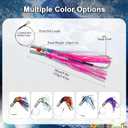 VIKETECH 10 6oz Stainless Deep Sea Fishing Trolling Lure for Marlin Tuna Mahi Mahi Wahoo Sailfish Dolphin Saltwater Offshore Big Game Trolling Lures Included Mesh Bag (Pink)