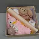 Strawberry Fairy 10 PCS Baby Gift Set for Girls, Newborn Essentials Stuff Baby Girl Gifts, Baby Girl Gift Basket, Gender Reveal Gifts Basket with Rattle Swaddle Blanket