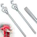Tandefio 2 Pcs Fire Hydrant Wrench, 1-1/2" to 3", Silver