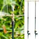 Hourleey 3-Arm Garden Sprinkler, 2 Pack High-Rise Lawn Sprinkler with Adjustable Telescoping Base, 360 Degree Rotation Sprinklers for Large Area Coverage Gardening Watering Lawn Irrigation System