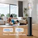 Aromadd 2800 Sq Ft Floor Standing Hotel Collection Diffuser, 600mL Scent Air Machine for Home Waterless Diffuser, Hotel Scent Cold Air Essential Oil Diffuser for Large Room, App & Remote Control