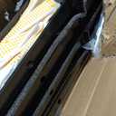 4 Pack Upgraded 30 inch Pipe Stake for Flatbed Trailer with 1/2 D Ring Welded, 30 inch Flatbed Trailer Stake Side Rail Black