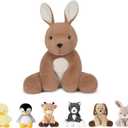 Niuniu Daddy 14" | 3.5 Pound Weighted Kangaroo Stuffed Animal for Boys Girls, Cute Stuffed Kangaroo Plush Toys for Kids Adults, Pillowfort Body Pillow Plush for Presents Birthday Christmas Holiday
