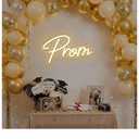 Prom Neon Sign Prom Party Neon Light Prom Decorations 2026 Prom Sign for Backdrop Grad Light Up Letters Graduation Party Decorations Class Of 2026 Congrats Grad Party Decor Gifts
