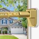 41 to 165 Inch Tension Curtain Rod No Drill Gold Shower Curtain Rod Extra Long Heavy Duty Tension Rod for Windows, Patio, Bathroom - Renter Friendly Adjustable Curtain Rods