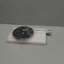 VEHHE Paper Towel Holder Countertop, Stainless Steel Paper Towel Holder Stand with Weighted Base Suction Cups, Standing Paper Towel Roll Holder for Kitchen Bathroom (Silver)