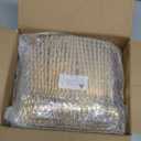 SUT 200PCS Heavy Duty Disposable Flatware Set, Gold Plastic Forks and Spoons, Includes 100 Forks, 100 Spoons for Party