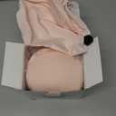 Car Pillow for Big Kids Travel Neck Pillows, Memory Foam Neck Support Travelling Pillow with Washable Cotton Pillowcases and Storage Bag, for Airplane, Train, Flight and Home Use Pink (6-12Y/O)