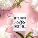 Christmas Gifts for Couples, Lets Have Coffee Together Forever Mug Set, Wedding Gift, Engagement Gift For Couple, His And Her Coffee Mug, Unique Anniversary Present On Birthday, Valentine Day For Wife