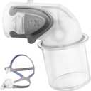 Replacement Elbow for ResMed Mirage FX Nasal Mask, Nasal Guard Replacement Frame for Mirage FX, CPAP Mask Replacement Accessories Connector (White-1)
