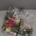 Suncalla 24 Inch Christmas Swag Decoration Christmas Table Centerpiece Artificial Decorative Swag with Berries Pine Cone Red Bow Xmas Balls for Table Fireplace Mantel Front Door Wall Windows Decor