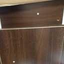 Cat Litter Box Enclosure with Cat Scratch Pad, Sliding Door, 37.4" Litter Box Enclosure Furniture Hidden Litter Box, Modern Indoor Cat House, TV Stand, Side End Table for Living Room, Walnut
