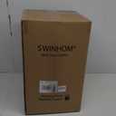 SWINHOM 3 Inch Queen Memory Foam Mattress Topper, Ventilated Foam Topper with Cooling Cover, Mattress Pad with 18'' Deep Pocket, White