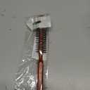 Mozeat Lens Small Round Hair Brush, Wooden Handle, Nylon Bristles, Travel Size, Adds Volume and Facilitates Styling and Curling of Short Hair, Unisex, Brown