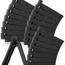 FantasyLife Pot Feet for Outdoor Planters, Invisible Breathable Plant Risers, Moisture-Proof Pot Stands Toes Lifters for Heavy Plants, Stackable Planter Feet for Indoor Outdoor (24pc Black, Large)