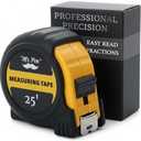 Mr. Pen- Steel Retractable Tape Measure with Fractions, 25-Foot, Easy Read Tape Measure 25 ft