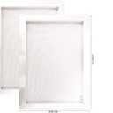 2 Pack Aluminum Silk Screen Printing Screens 12 x 16 Inch Frame-160 White Mesh