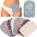 8 Pieces Ostomy Bag Cover Washable Pouch Liner for Women Men Lightweight Pouch Protective Bags with Round Opening Care Protector Shower Wraps Cover Odor Reducing