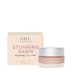 FarmHouse Fresh Eye Cream. Under Eye Cream with Hyaluronic Acid, Vitamin C, Bakuchiol Stunning Dawn Brightening Eye Cream, 0.5 Oz